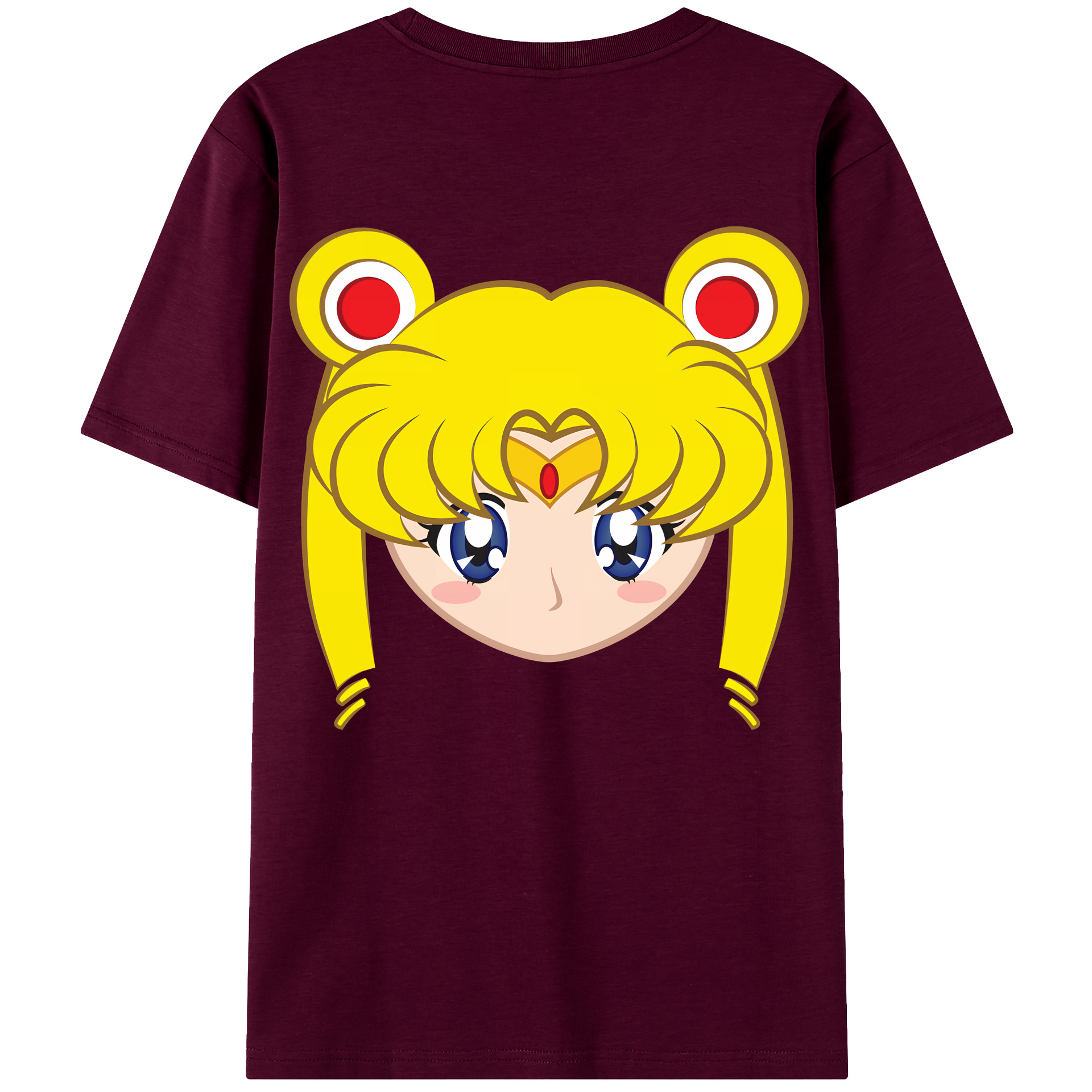 （画像用） 美少女戦士セーラームーン 月野 うさぎ つきの うさぎ Sailor Moon Tsukino Usagi レディース半袖Tシャツ(バックプリント)